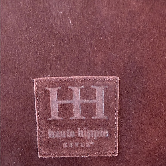 Haute Hippie Dark Brown Suede Hobo - Picture 2 of 3